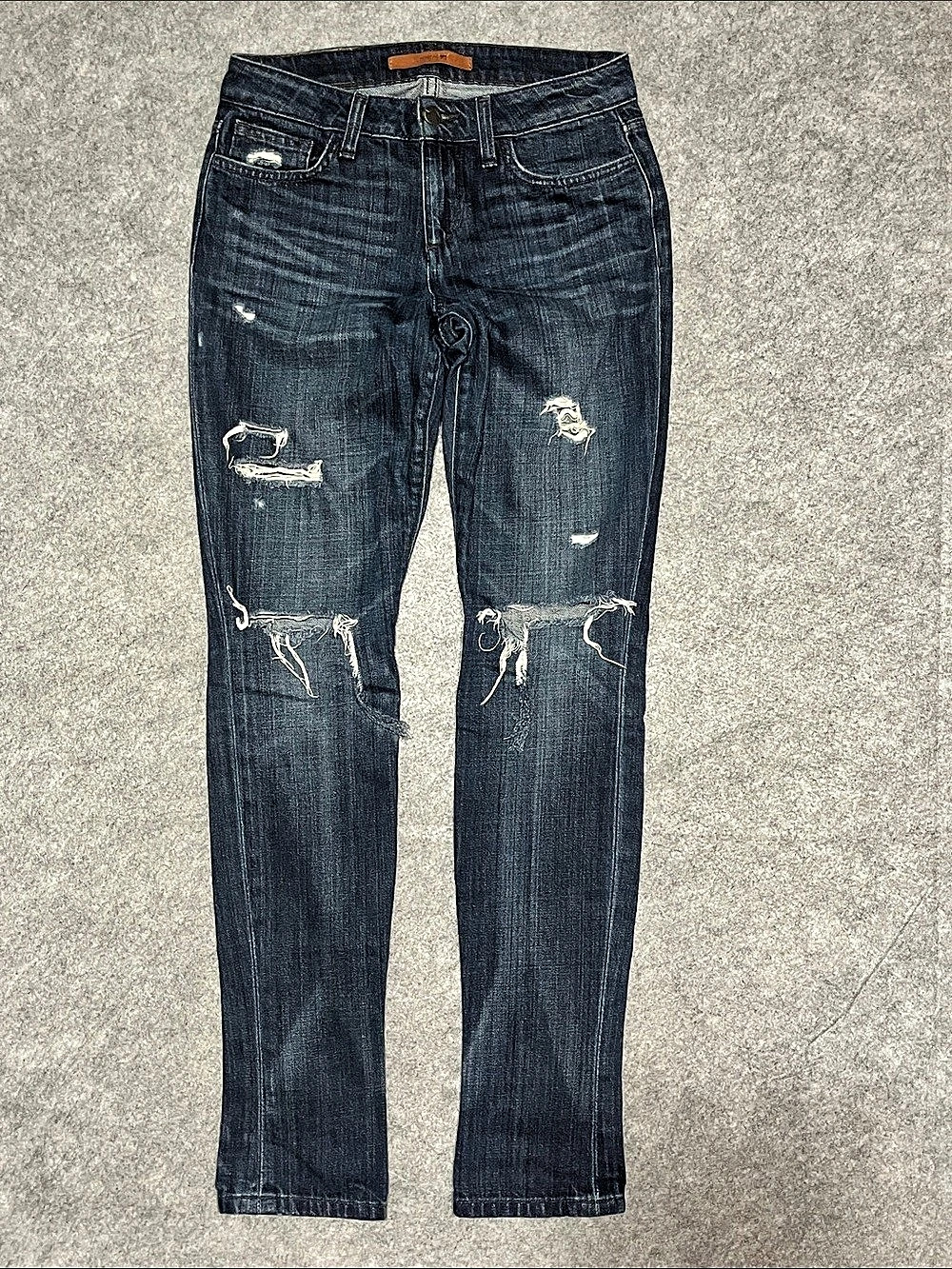 Joe's The Skinny Distressed Skinny Jeans in Blue